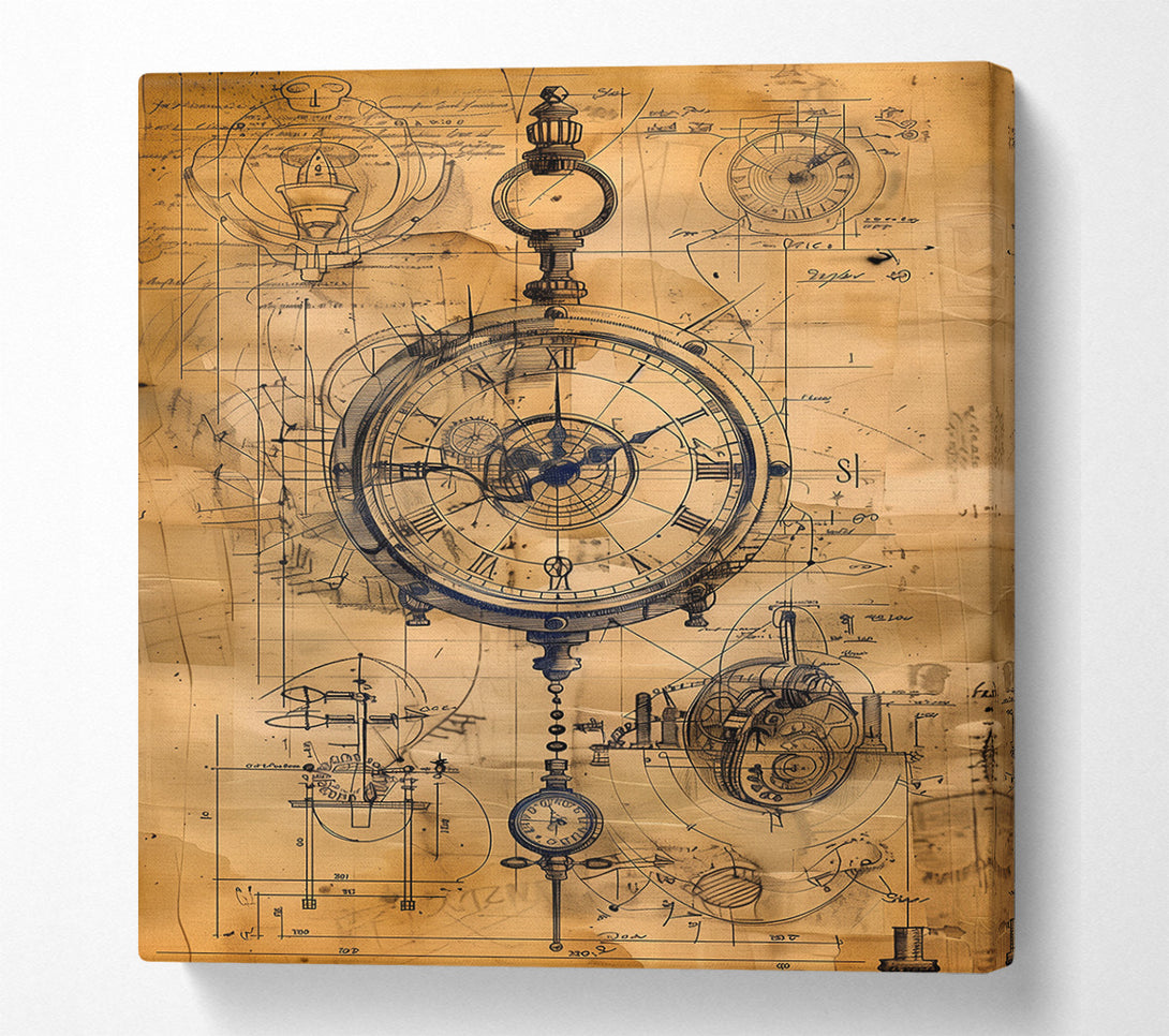  A Canvas Print of The Clockwork Universe Canvas Print