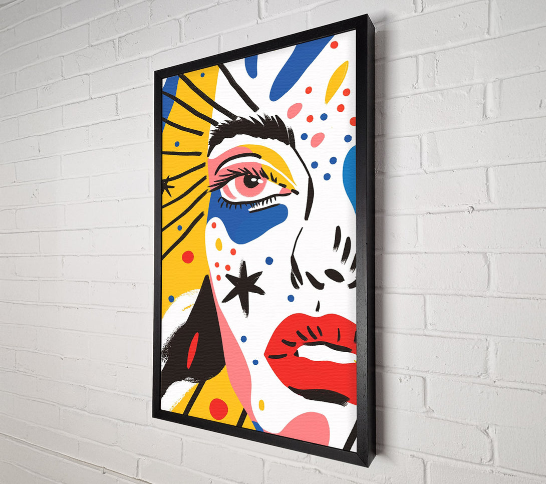  A Canvas Print of A Colorful Expression Canvas Art
