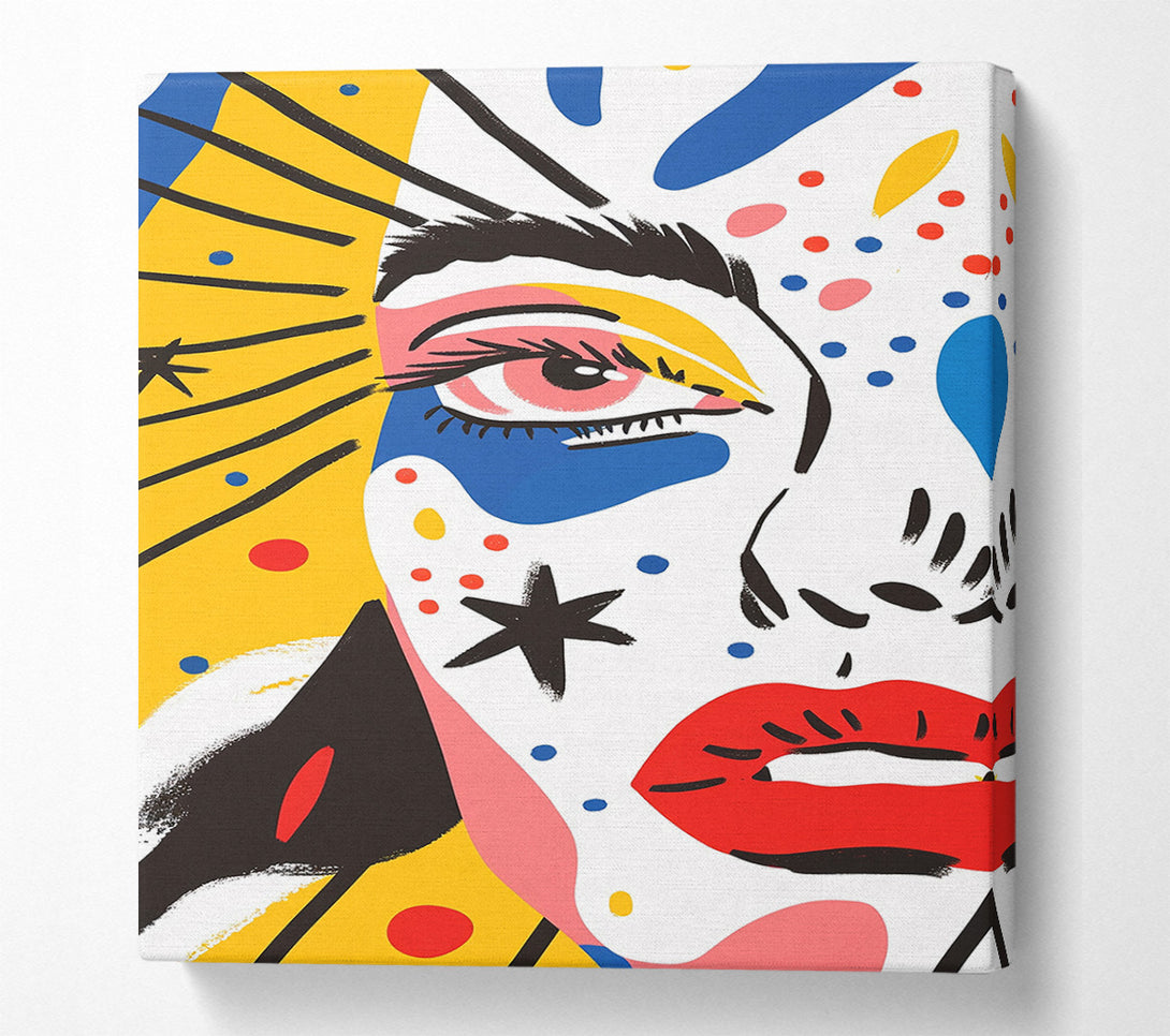  A Canvas Print of A Colorful Expression Canvas Art
