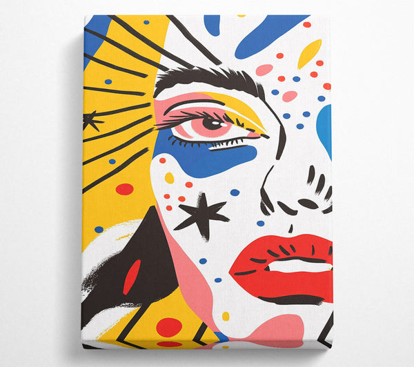  A Canvas Print of A Colorful Expression Canvas Art