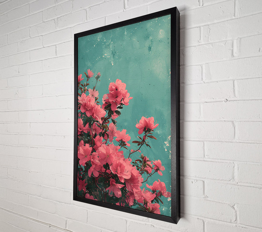  A Canvas Print of Pink Azaleas In Bloom Canvas Art
