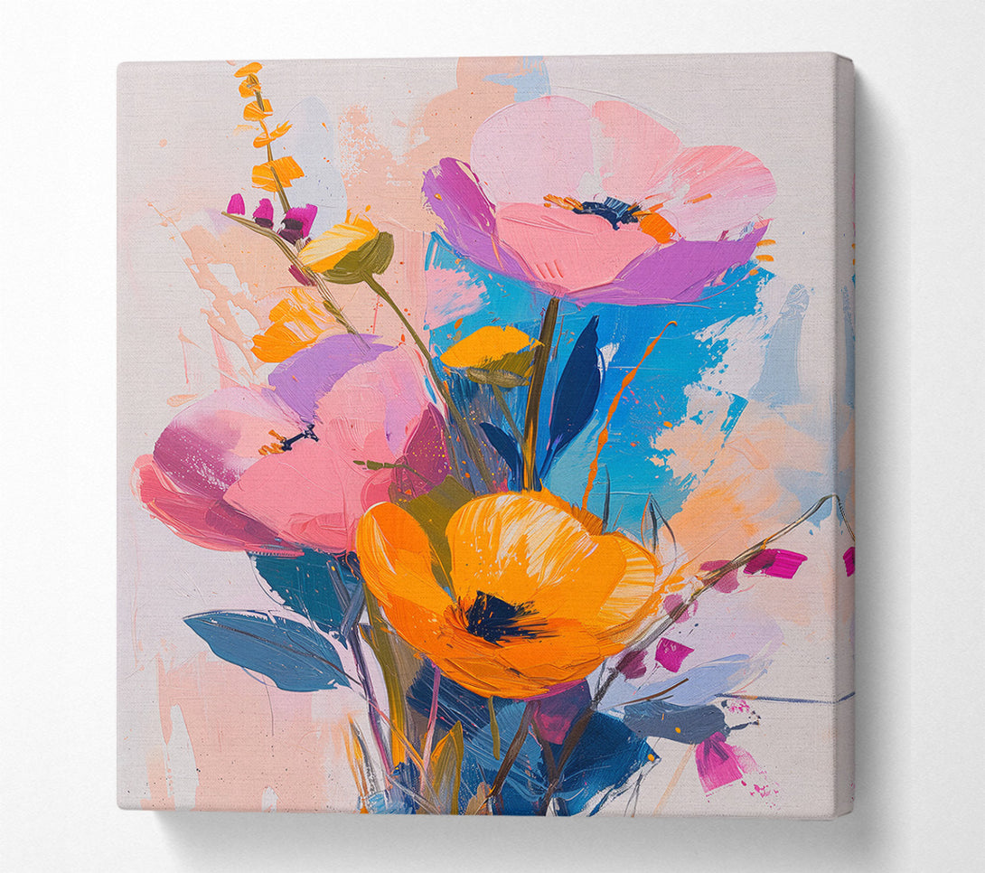  A Canvas Print of Abstract Floral Fantasy Canvas Print