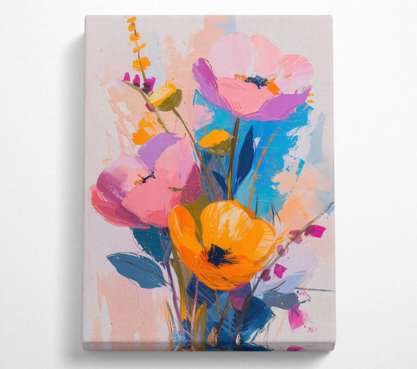  A Canvas Print of Abstract Floral Fantasy Canvas Print