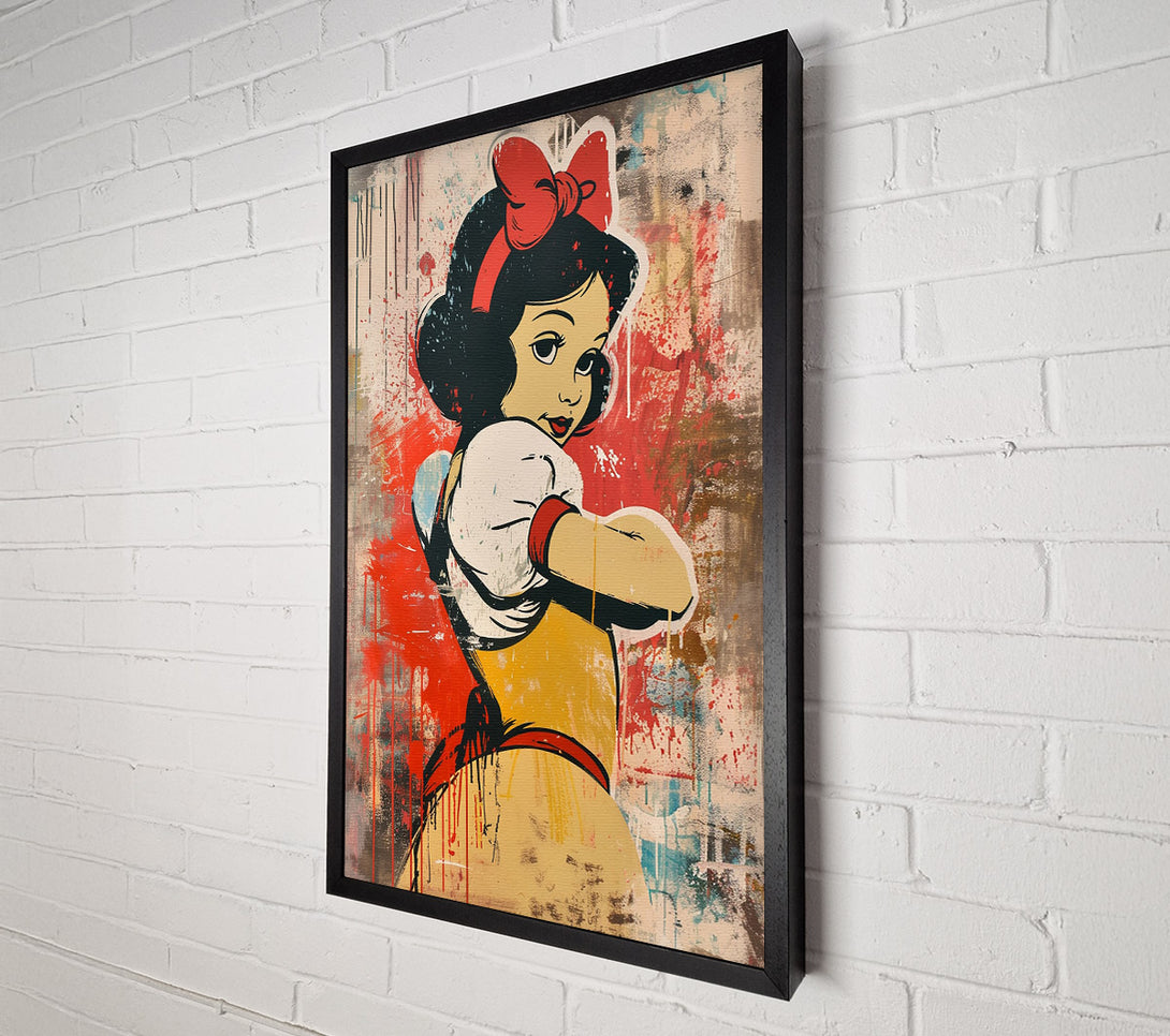  A Canvas Print of Urban Snow White Canvas Wall Art