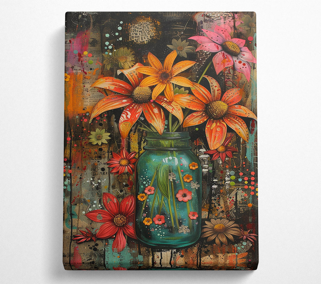  A Canvas Print of A Burst Of Color Canvas Print
