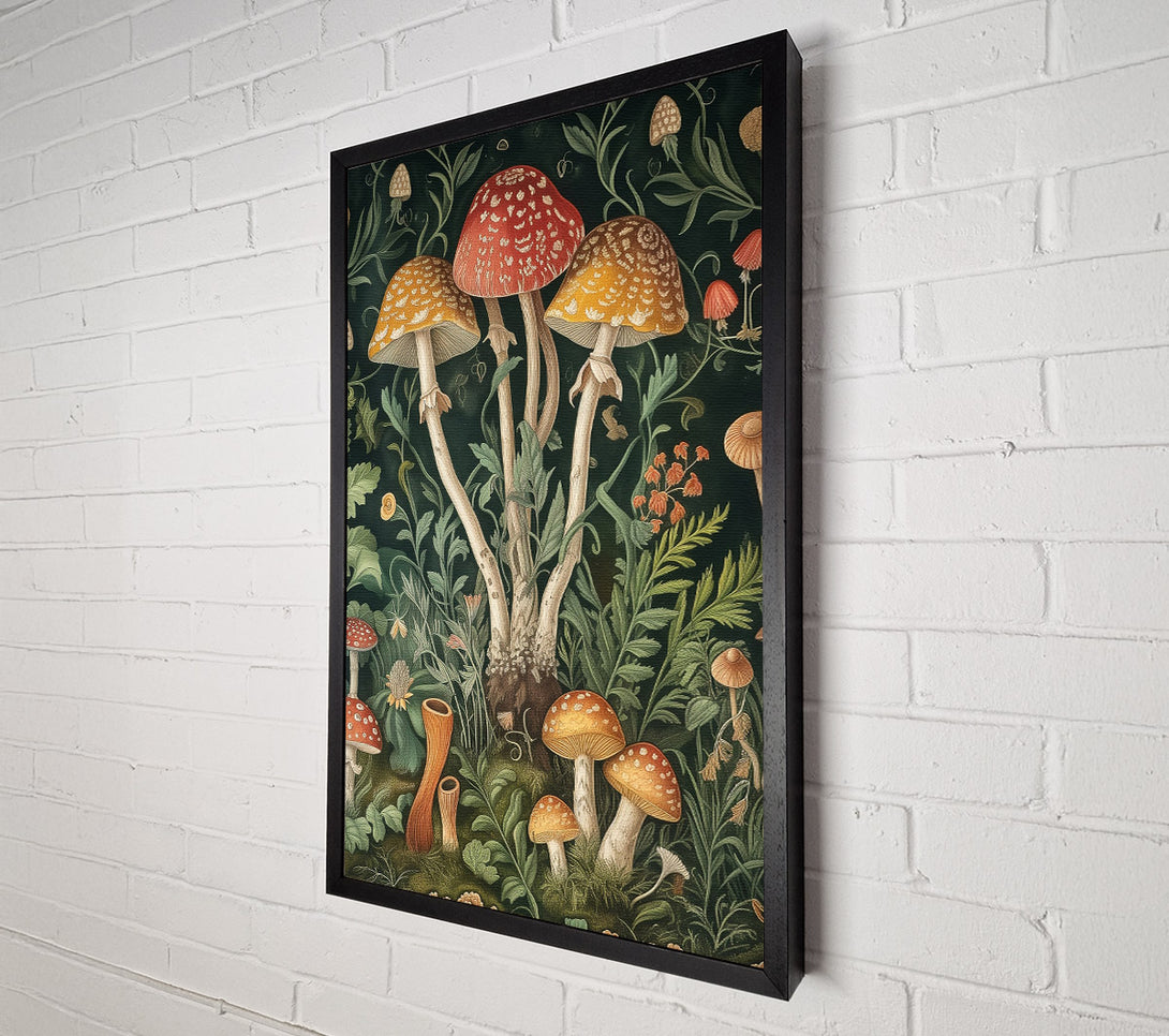  A Canvas Print of Mycosymbiote Garden Canvas Wall Art
