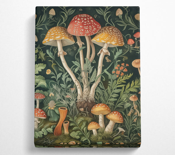  A Canvas Print of Mycosymbiote Garden Canvas Wall Art