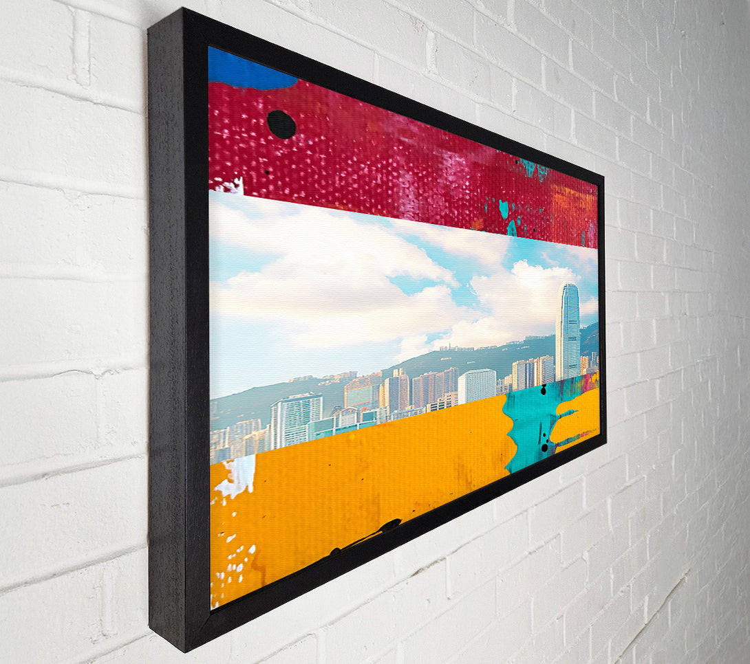  A Canvas Print of City Of Glass And Steel Canvas Print