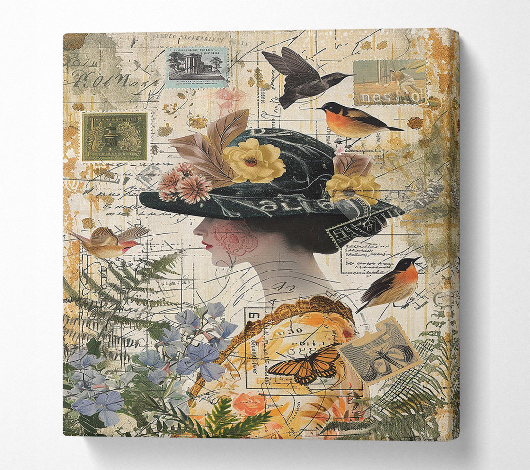  A Canvas Print of A Lady'S Garden Canvas Art
