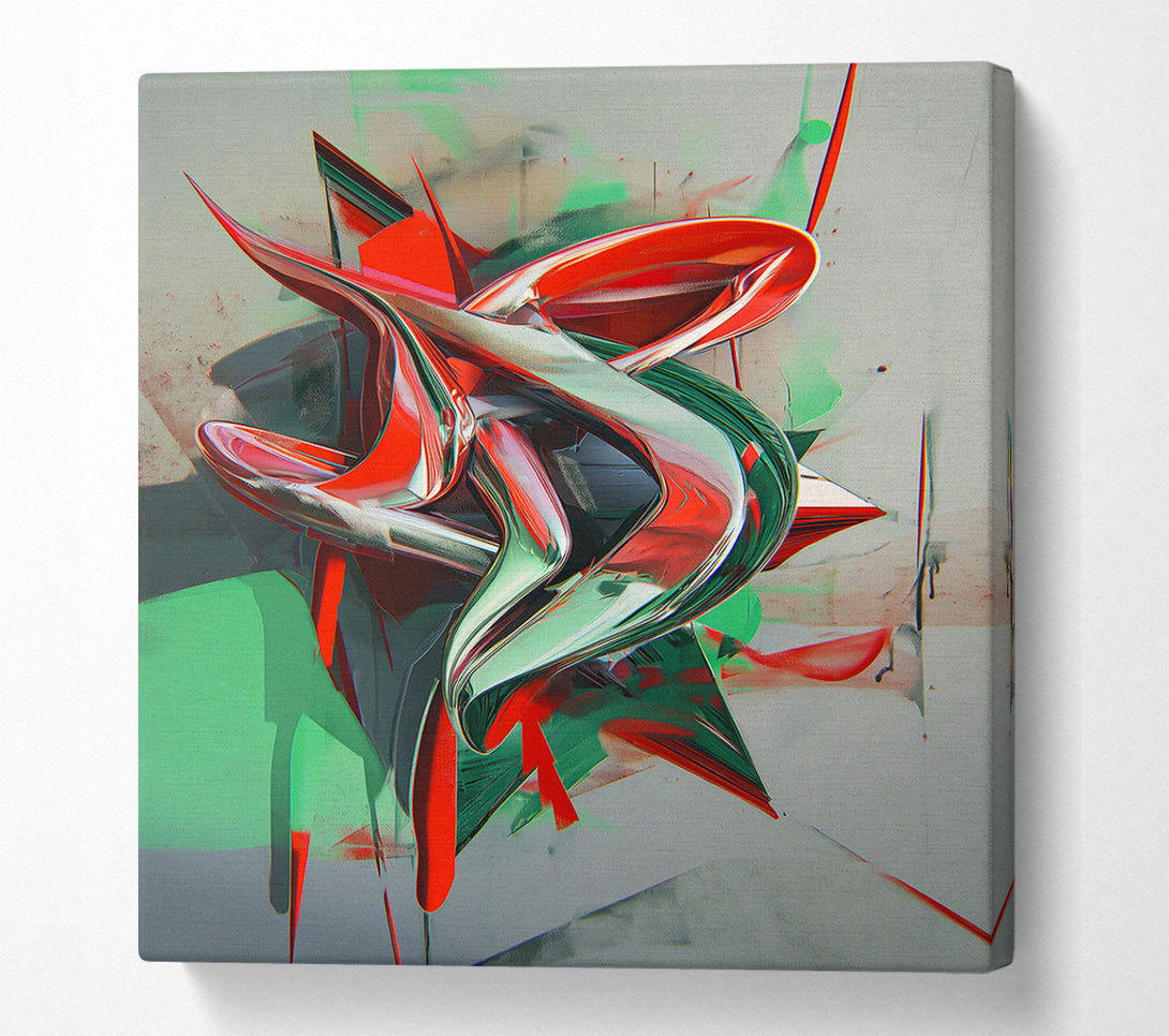 A Canvas Print of Crimson Cascade Canvas Print