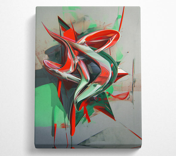  A Canvas Print of Crimson Cascade Canvas Print