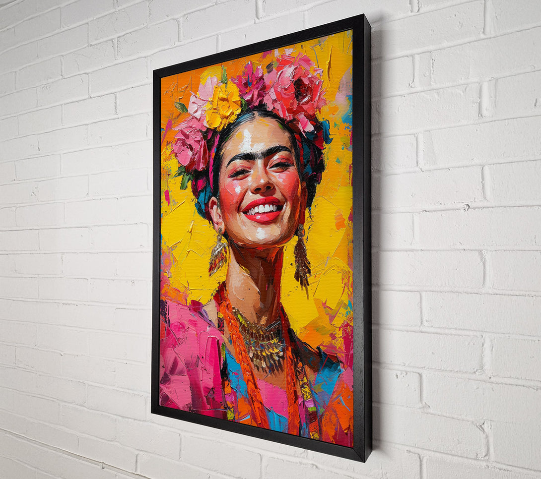  A Canvas Print of Frida'S Smile Canvas Wall Art
