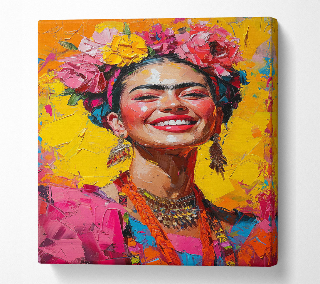  A Canvas Print of Frida'S Smile Canvas Wall Art