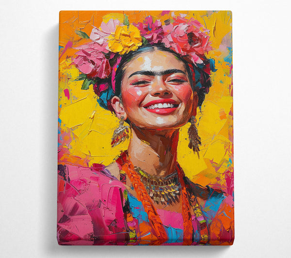  A Canvas Print of Frida'S Smile Canvas Wall Art