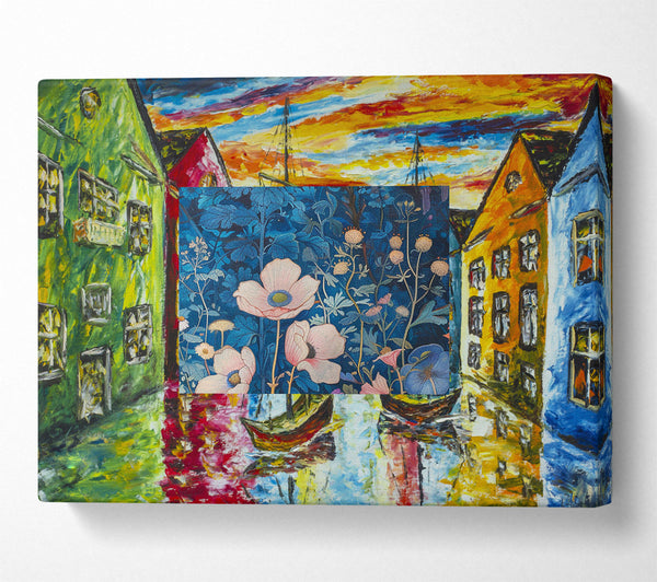  A Canvas Print of Blue Garden Canvas Art