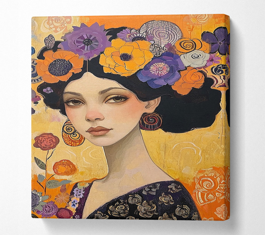  A Canvas Print of Flower Crown Canvas Art