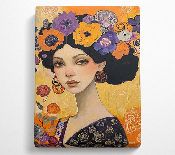  A Canvas Print of Flower Crown Canvas Art