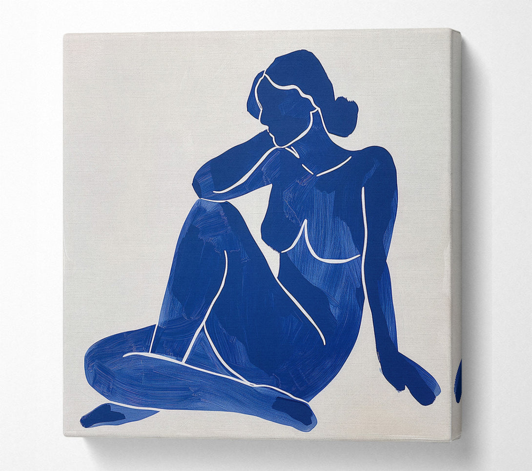  A Canvas Print of Blue Muse Canvas Wall Art