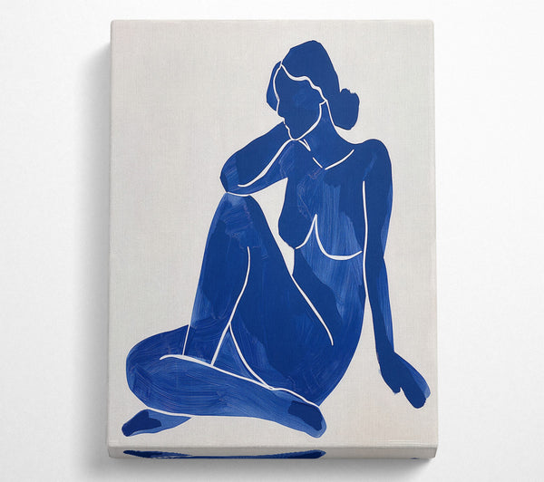  A Canvas Print of Blue Muse Canvas Wall Art