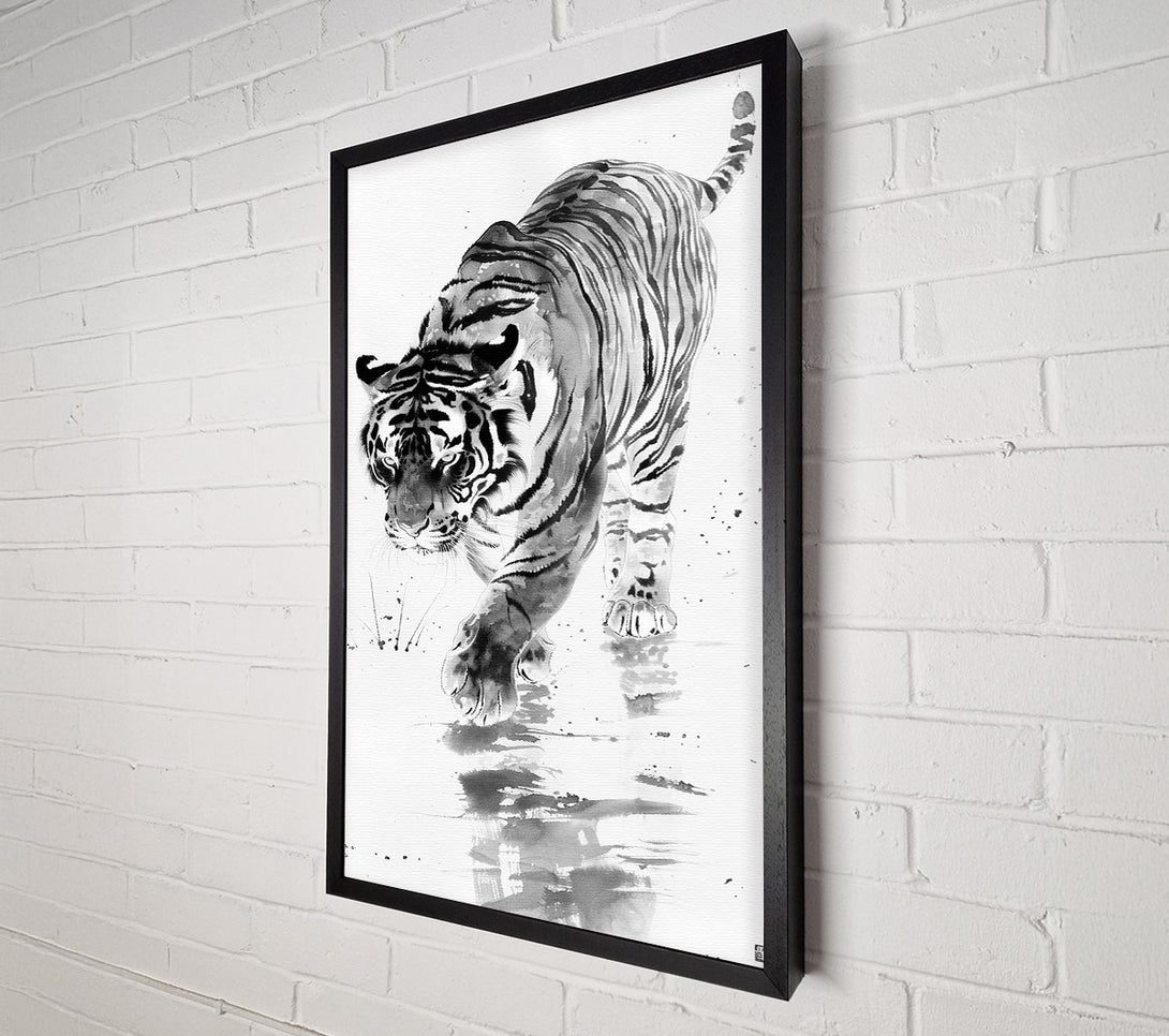  A Canvas Print of The Prowling Tiger Canvas Print