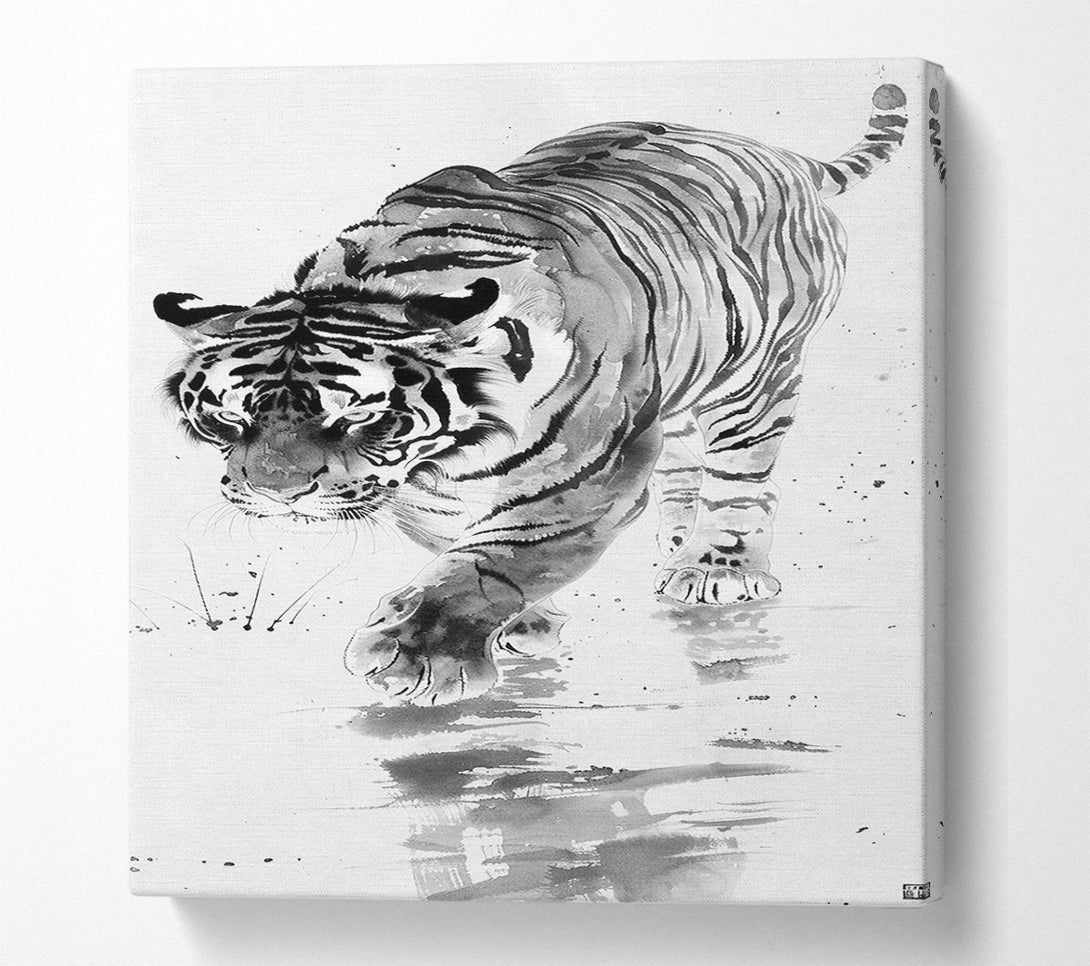  A Canvas Print of The Prowling Tiger Canvas Print