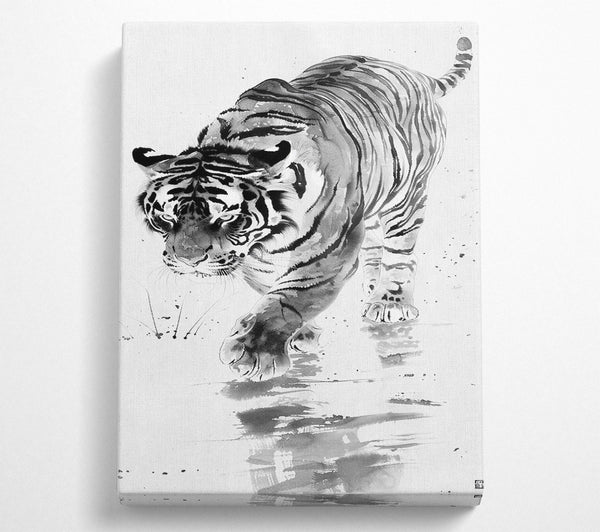  A Canvas Print of The Prowling Tiger Canvas Print