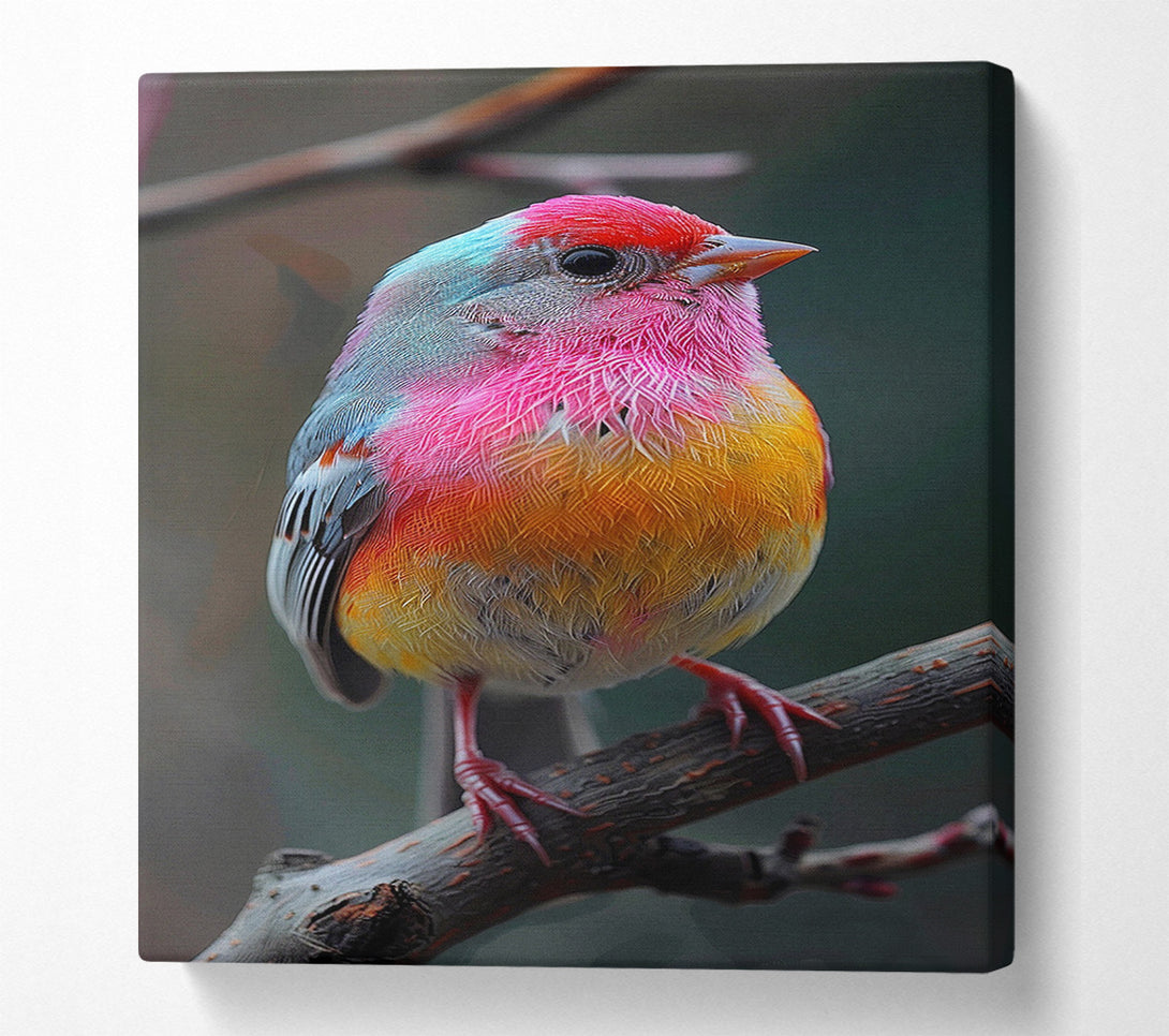  A Canvas Print of Fuchsia Finch Canvas Art