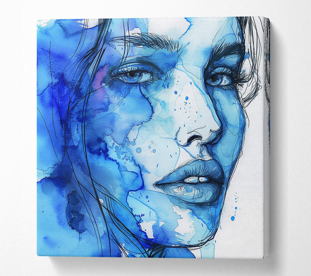  A Canvas Print of Azure Muse Canvas Wall Art