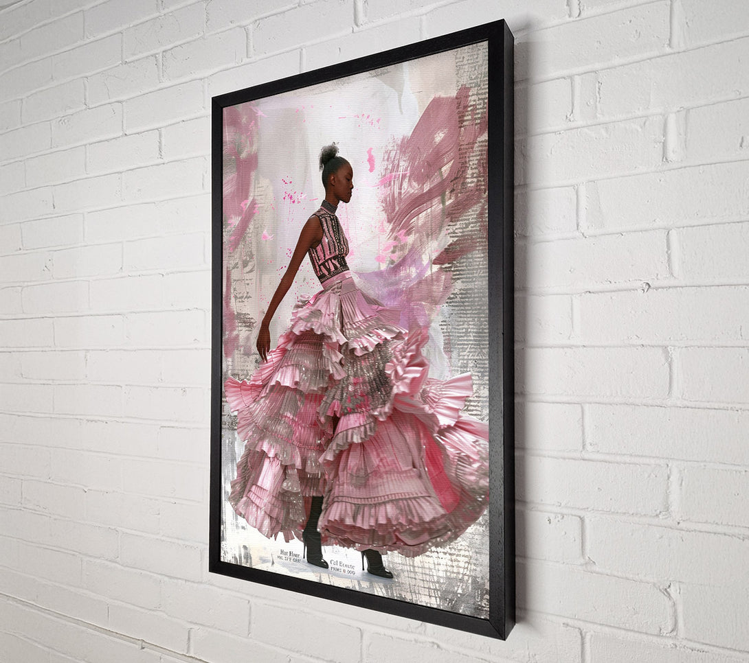  A Canvas Print of Blushing Elegance Canvas Art