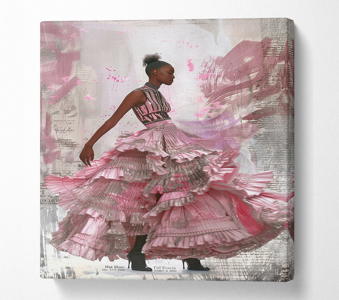  A Canvas Print of Blushing Elegance Canvas Art