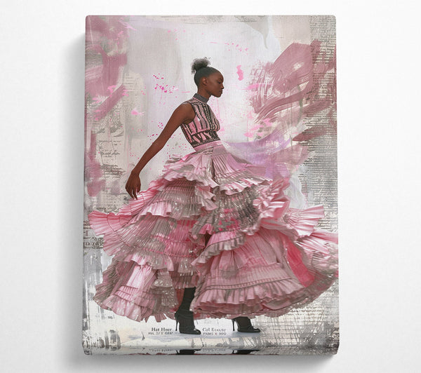  A Canvas Print of Blushing Elegance Canvas Art