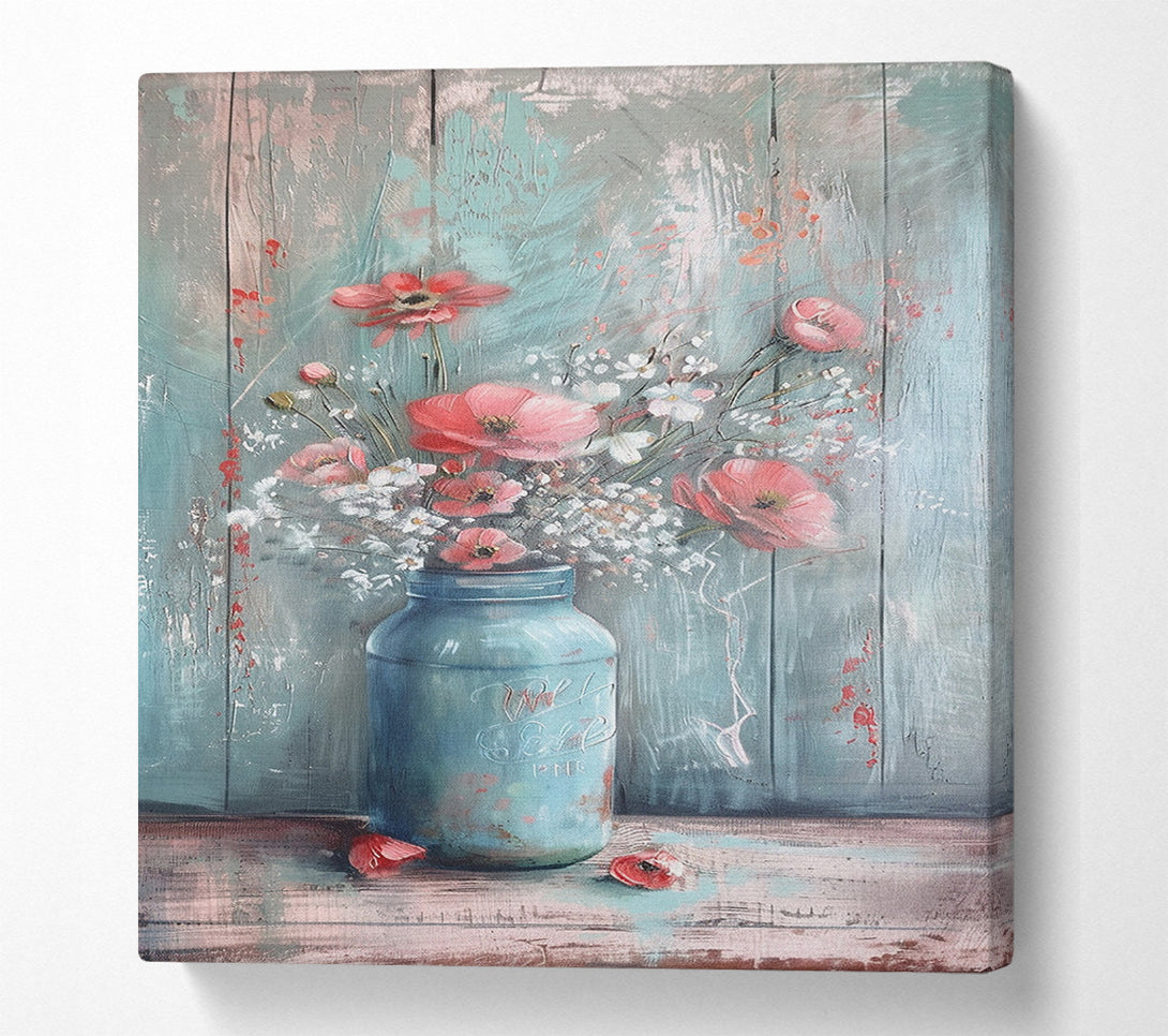  A Canvas Print of Mason Jar Of Memories Canvas Print