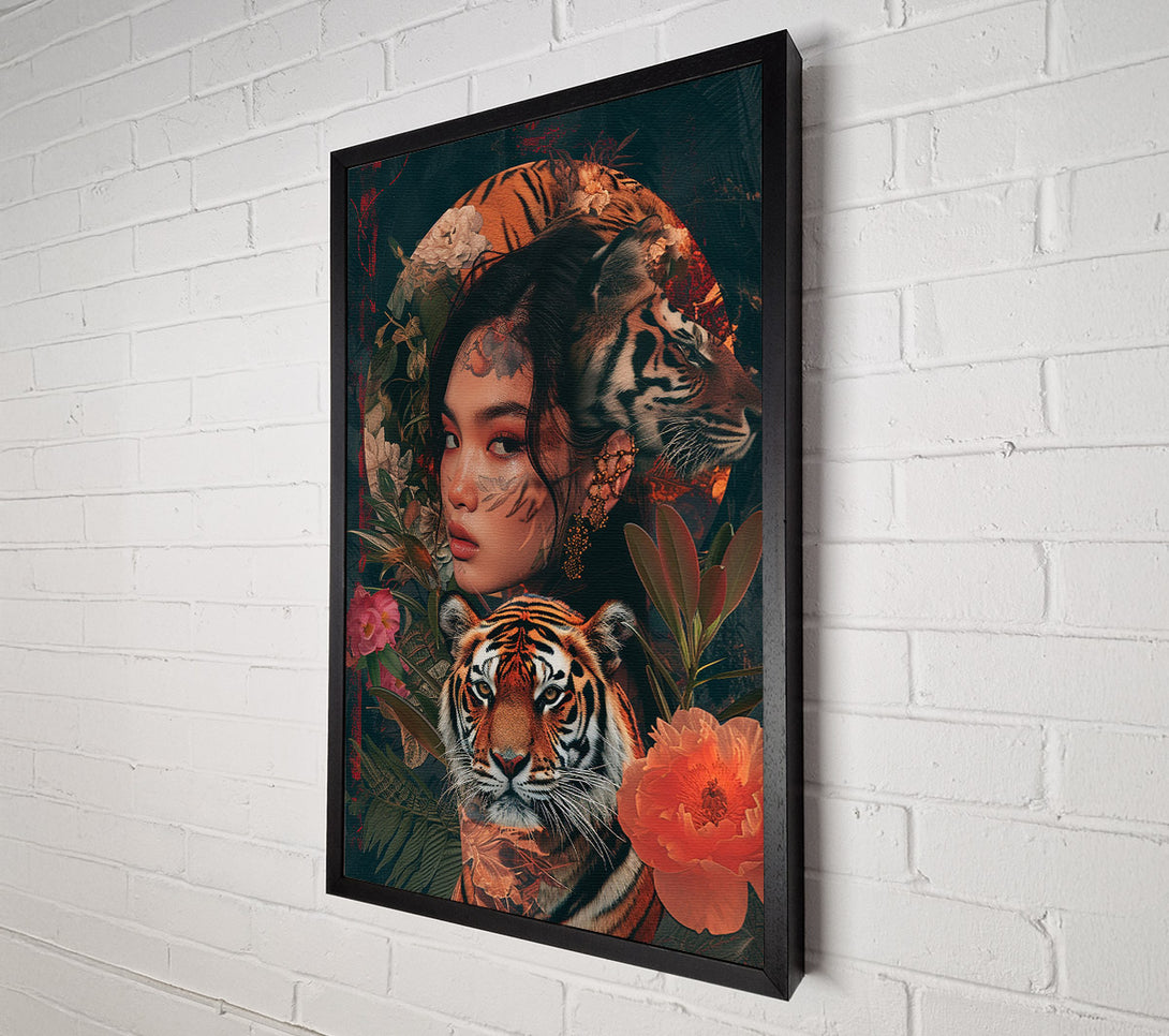  A Canvas Print of The🐅 Tigress🐅 And The Girl Canvas Art