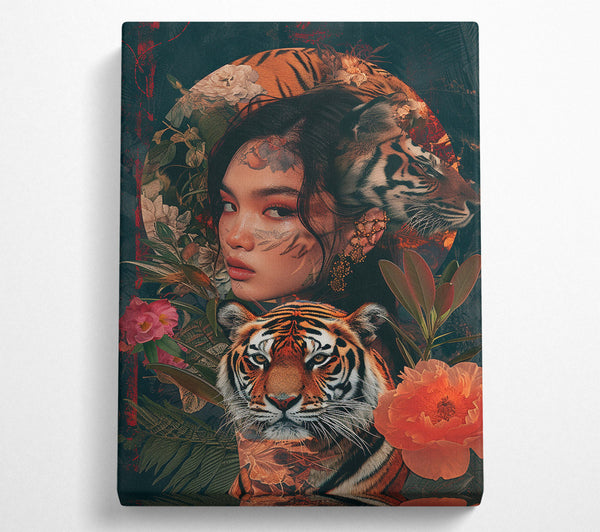  A Canvas Print of The🐅 Tigress🐅 And The Girl Canvas Art