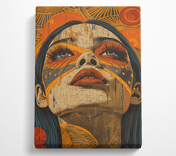  A Canvas Print of Tribal Queen Canvas Wall Art