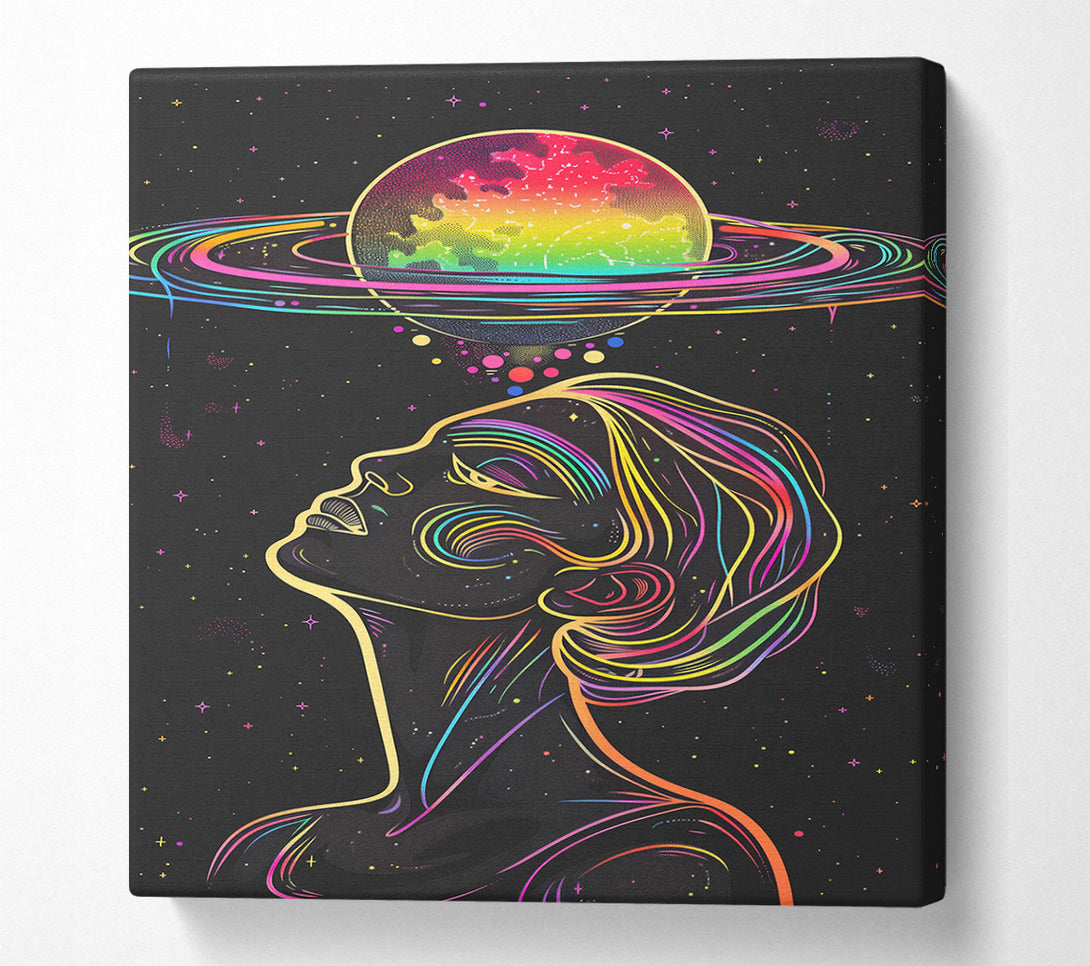  A Canvas Print of Gazing At The Cosmos Canvas Wall Art