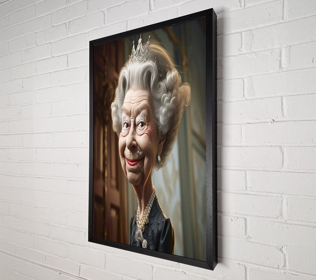  A Canvas Print of The Queen's Smile Canvas Print