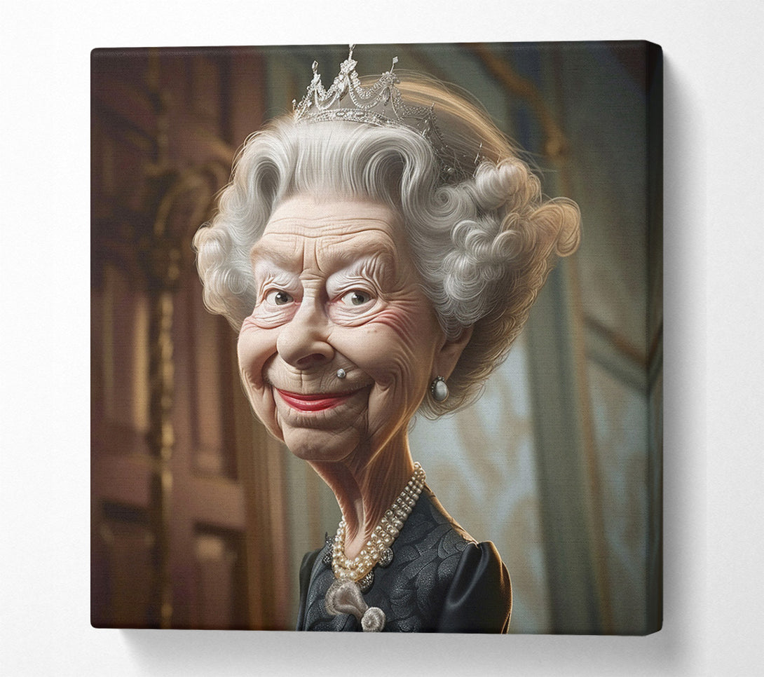  A Canvas Print of The Queen's Smile Canvas Print