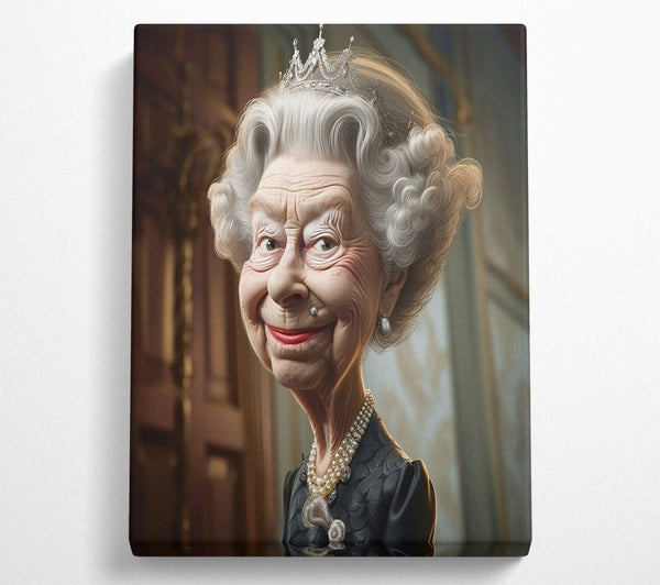  A Canvas Print of The Queen's Smile Canvas Print