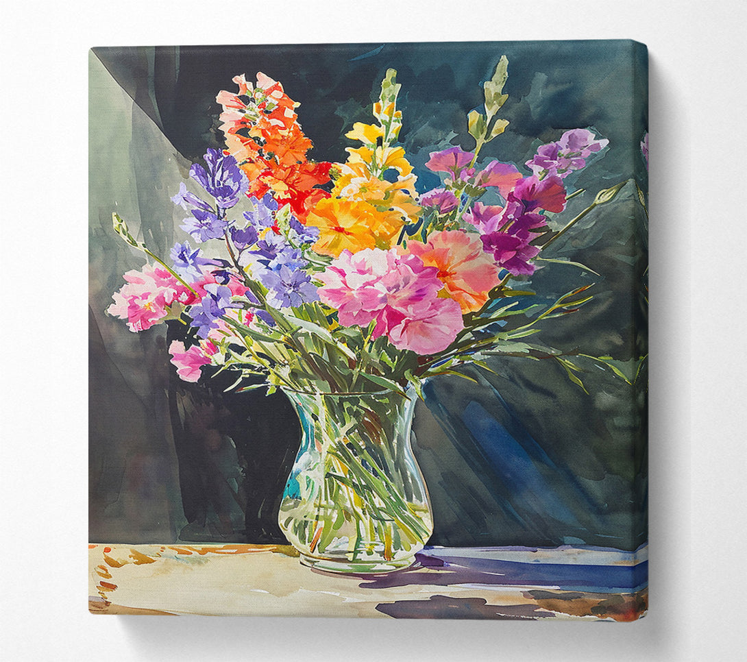  A Canvas Print of A Burst Of Color Canvas Print