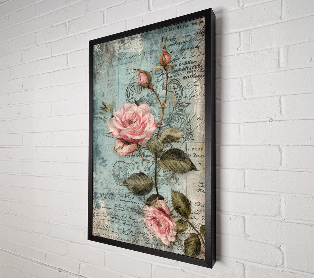  A Canvas Print of Vintage Rose Canvas Art