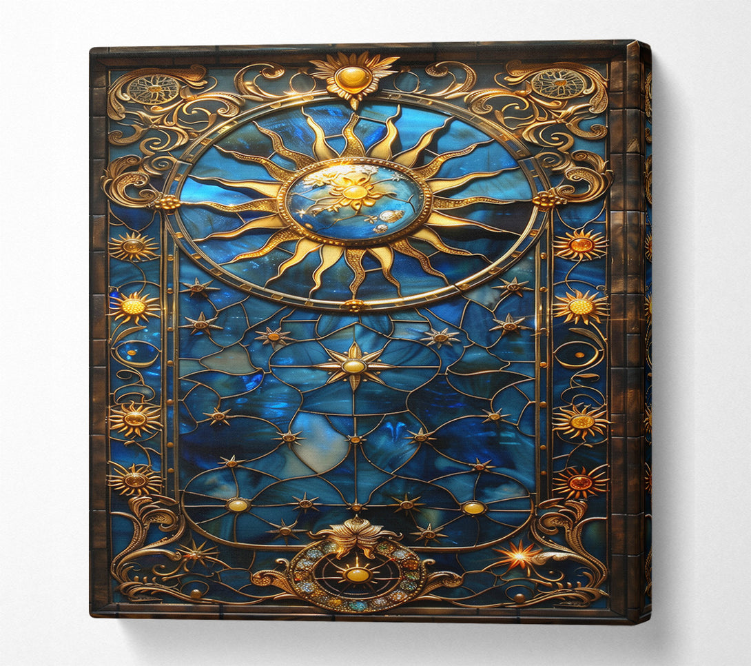  A Canvas Print of Sun And Stars Canvas Print