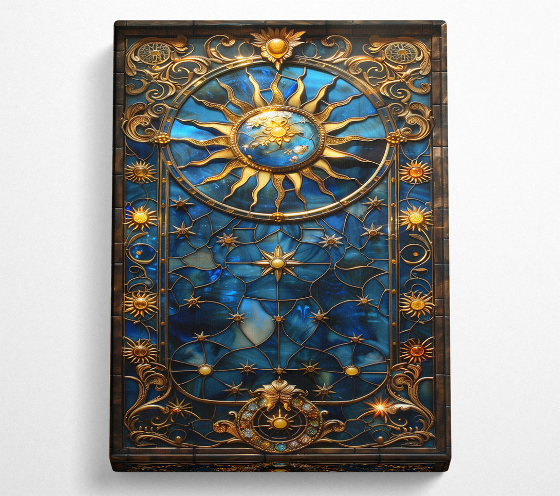  A Canvas Print of Sun And Stars Canvas Print