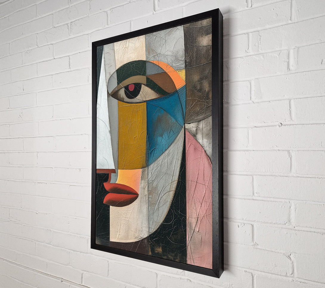  A Canvas Print of Cubism Portrait Canvas Wall Art