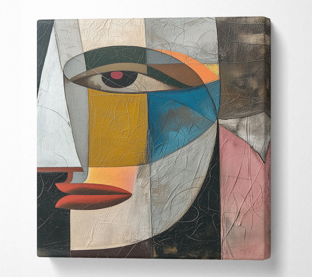  A Canvas Print of Cubism Portrait Canvas Wall Art