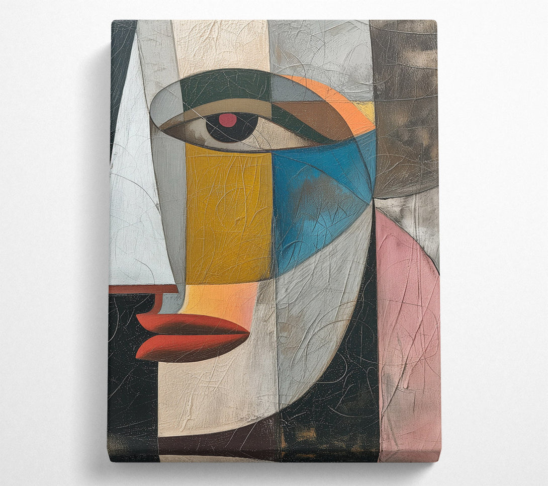  A Canvas Print of Cubism Portrait Canvas Wall Art