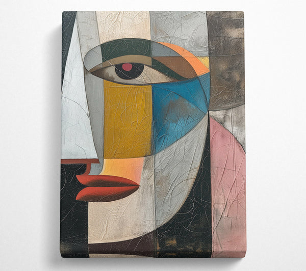  A Canvas Print of Cubism Portrait Canvas Wall Art