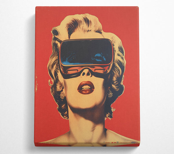  A Canvas Print of Marilyn In Virtual Reality Canvas Wall Art