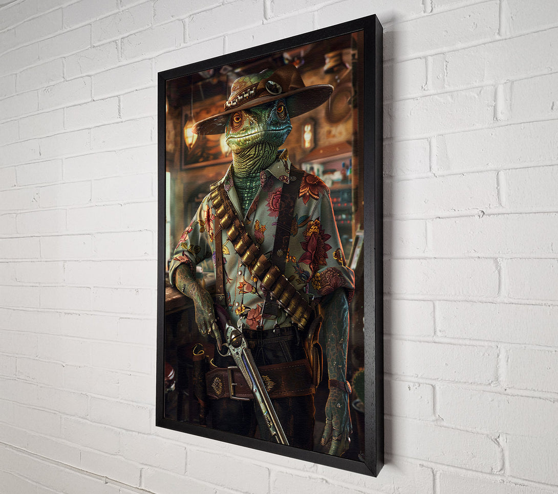  A Canvas Print of The Cold-Blooded Gunslinger Canvas Art
