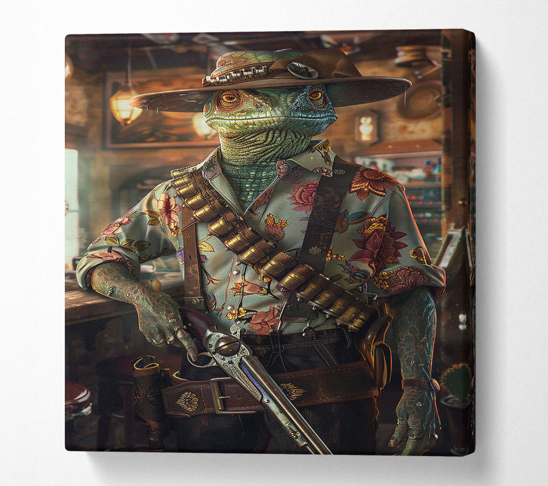  A Canvas Print of The Cold-Blooded Gunslinger Canvas Art